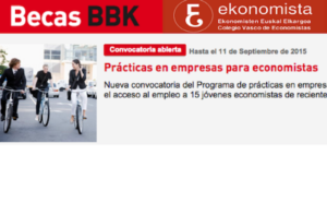 Becas BBK :Ekonomista