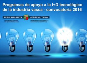 Gobierno Vasco, ayudas I+D 2016